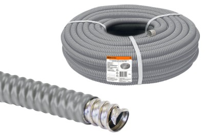 Металлорукав МРКПИ d15мм серый 50 м/уп РЗ-Ц-П TDM