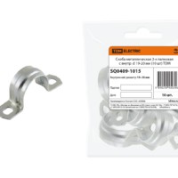 Скоба металлическая 2-х лапковая с внутр. d 19-20 мм (10 шт) TDM