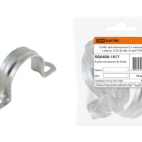 Скоба металлическая 2-х лапковая с внутр. d 25-26 мм (10 шт) TDM