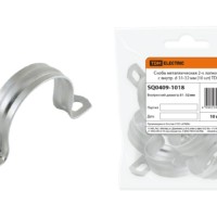 Скоба металлическая 2-х лапковая с внутр. d 31-32 мм (10 шт) TDM