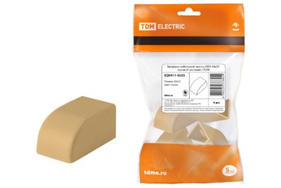 Заглушка кабельной трассы КМЗ 40х25 сосна (4 шт./комп.) TDM