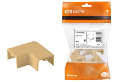 Поворот на 90 гр. КМП 40×25 сосна (4 шт./комп.) TDM