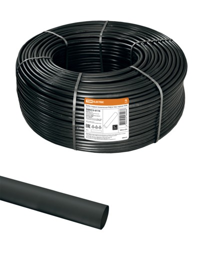 Труба гладкая ПНД для кабеля d 16(с) черная TDM