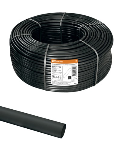 Труба гладкая ПНД для кабеля d 32(с) черная TDM