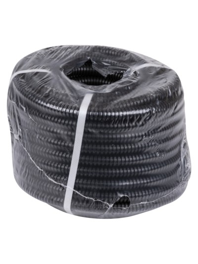 Гофротруба ПНД для кабеля d16мм с протяжкой 25м лёгкая черная TDM SQ0413-2501