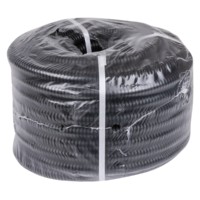 Гофротруба ПНД для кабеля d20мм с протяжкой 25м лёгкая черная TDM SQ0413-2502