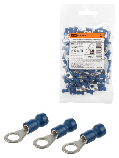 Наконечник кабельный НКи с легким вводом проводника 2,5-5 100шт/уп TDM