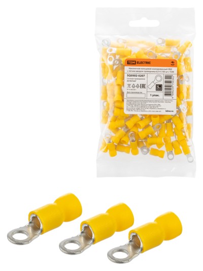 Наконечник кабельный НКи с легким вводом проводника 6,0-4 100шт/уп TDM