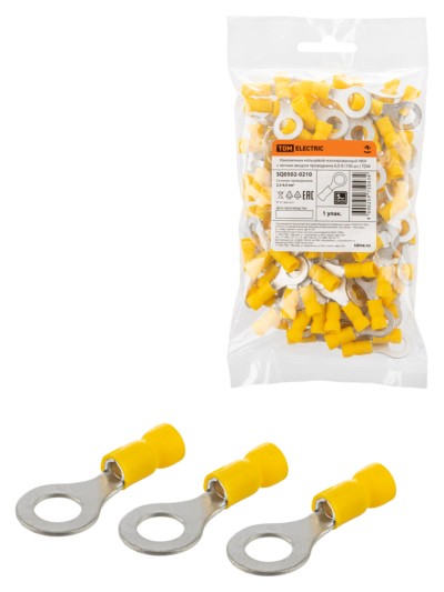 Наконечник кабельный НКи с легким вводом проводника 6,0-8 100шт/уп TDM