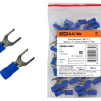 Наконечник кабельный НВИ 2-5 вилка 1,5-2,5мм 100шт/уп TDM