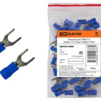 Наконечник кабельный НВИ 2-6 вилка 1,5-2,5мм 100шт/уп TDM