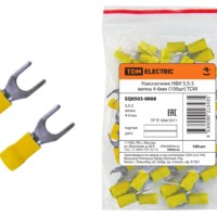 Наконечник кабельный НВИ 5,5-5 вилка 4-6мм 100шт/уп TDM