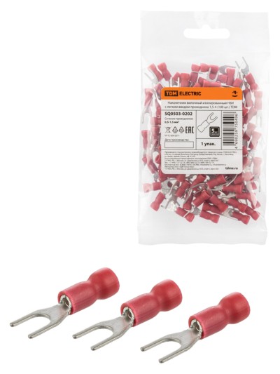 Наконечник кабельный НВИ с легким вводом проводника 1,5-4 100шт/уп TDM