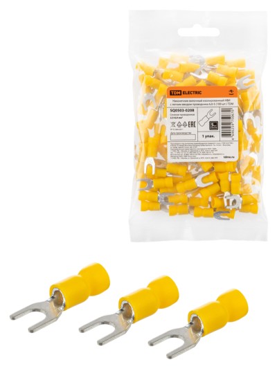 Наконечник кабельный НВИ с легким вводом проводника 6,0-5 100шт/уп TDM