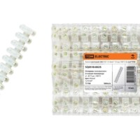 Зажим винтовой ЗВИ-20 полипропилен 1,5-6мм2 12пар 100°С белый TDM