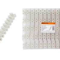 Зажим винтовой ЗВИ-150 полипропилен 10-35мм2 12пар 100°С белый TDM