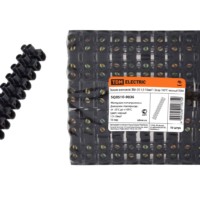 Зажим винтовой ЗВИ-30 полипропилен 1,5-10мм2 12пар 100°С черный TDM