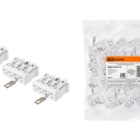 Клемма пружинная соединительная КСПз4-2L+N+PE, 16 A, с заземлением подвинт TDM