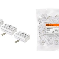 Клемма пружинная соединительная КСПз5-3L+N+PE, 16 A, с заземлением под винт TDM