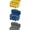 Набор клемм винтовых изолированных КВИ-3 для Al и Cu проводов (6,0мм2) (серая, синяя, желтая) TDM