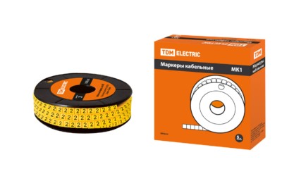 Маркер МК1 – 2,5мм символ “2” 1000шт/ролл TDM