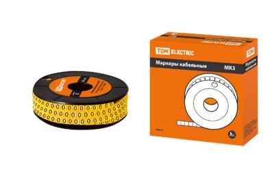 Маркер МК3 – 10мм символ “0” 180шт/ролл TDM