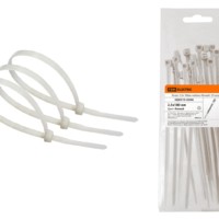 Хомут 2,5х180мм нейлон (белый) (25 штук) TDM