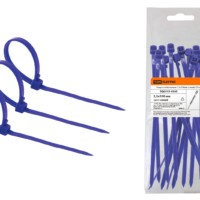 Хомуты нейлоновые 2,5х100мм (синий) (25 штук) TDM