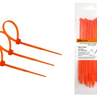 Хомут нейлоновый 2.5х100мм (оранжевый) (25 штук) TDM