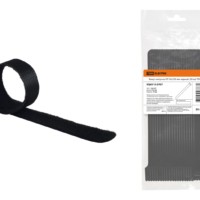 Хомут-липучка ХЛ 16х310 мм черный (20 шт) TDM