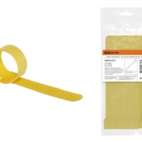Хомут-липучка ХЛ 12х135 мм желтый (20 шт) TDM