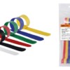 Набор хомутов-липучек НХЛ 16х250 мм 6 цветов по 2 штуки (12 шт) TDM