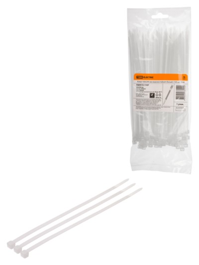 Хомут 4,8х200 мм морозостойкий (белый) (100 шт) TDM