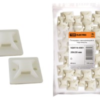 Площадка самоклеющаяся 20х20 под хомуты (100шт) TDM