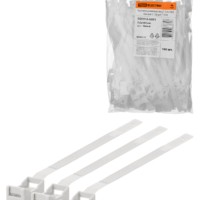 Крепеж ремешковый 7,6х165 белый (100шт) TDM