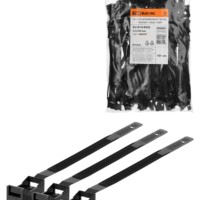 Крепеж ремешковый 7,6х165 черный (100шт) TDM