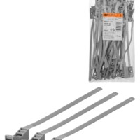 Крепеж ремешковый 7,6х285 серый (50шт) TDM