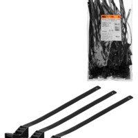 Крепеж ремешковый 7,6х285 черный (50шт) TDM