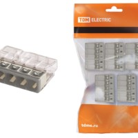 Клемма СМК зажимная 2.5мм2 с пастой 5шт/уп TDM