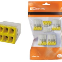 Клемма СМК зажимная 2.5мм2 с пастой 5шт/уп TDM