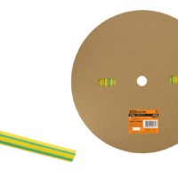 Термоусаживаемая трубка ТУТнг 6/3 желто-зеленая (100 м/ролл) TDM