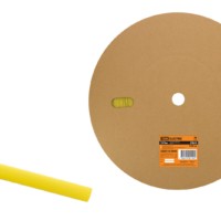 Термоусаживаемая трубка ТУТнг 8/4 желтая (100 м/ролл) TDM