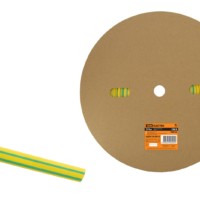 Термоусаживаемая трубка ТУТнг 8/4 желто-зеленая (100 м/ролл) TDM