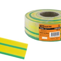 Термоусаживаемая трубка ТУТнг 40/20 желто-зеленая (50 м/ролл) TDM