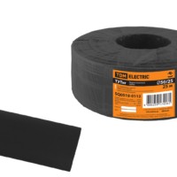 Термоусаживаемая трубка ТУТнг 50/25 черная (25 м/ролл) TDM