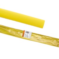 Термоусаживаемая трубка ТУТнг 8/4 желтая по 1м (50 м/упак) TDM