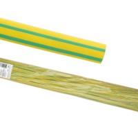 Термоусаживаемая трубка ТУТнг 8/4 желто-зеленая по 1м (50 м/упак) TDM