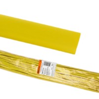 Термоусаживаемая трубка ТУТнг 20/10 желтая по 1м (50 м/упак) TDM