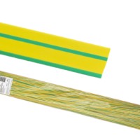 Термоусаживаемая трубка ТУТнг 20/10 желто-зеленая по 1м (50 м/упак) TDM