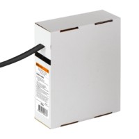 Термоусаживаемая трубка ТУТнг 8/4 черная в коробке (10 м/упак) TDM